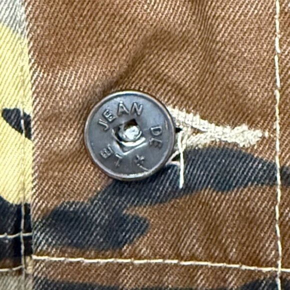 Vintage Marithe Francois Girbaud Camo Shirt Jacket Y2K Button Up Streetwear 3XL - Picture 4 of 10